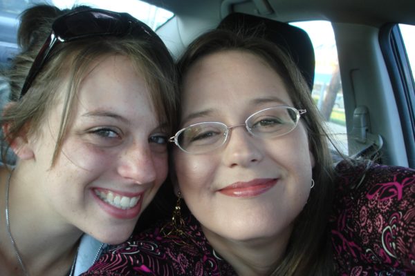 Selfie of Maegan and Stacey taken in 2006